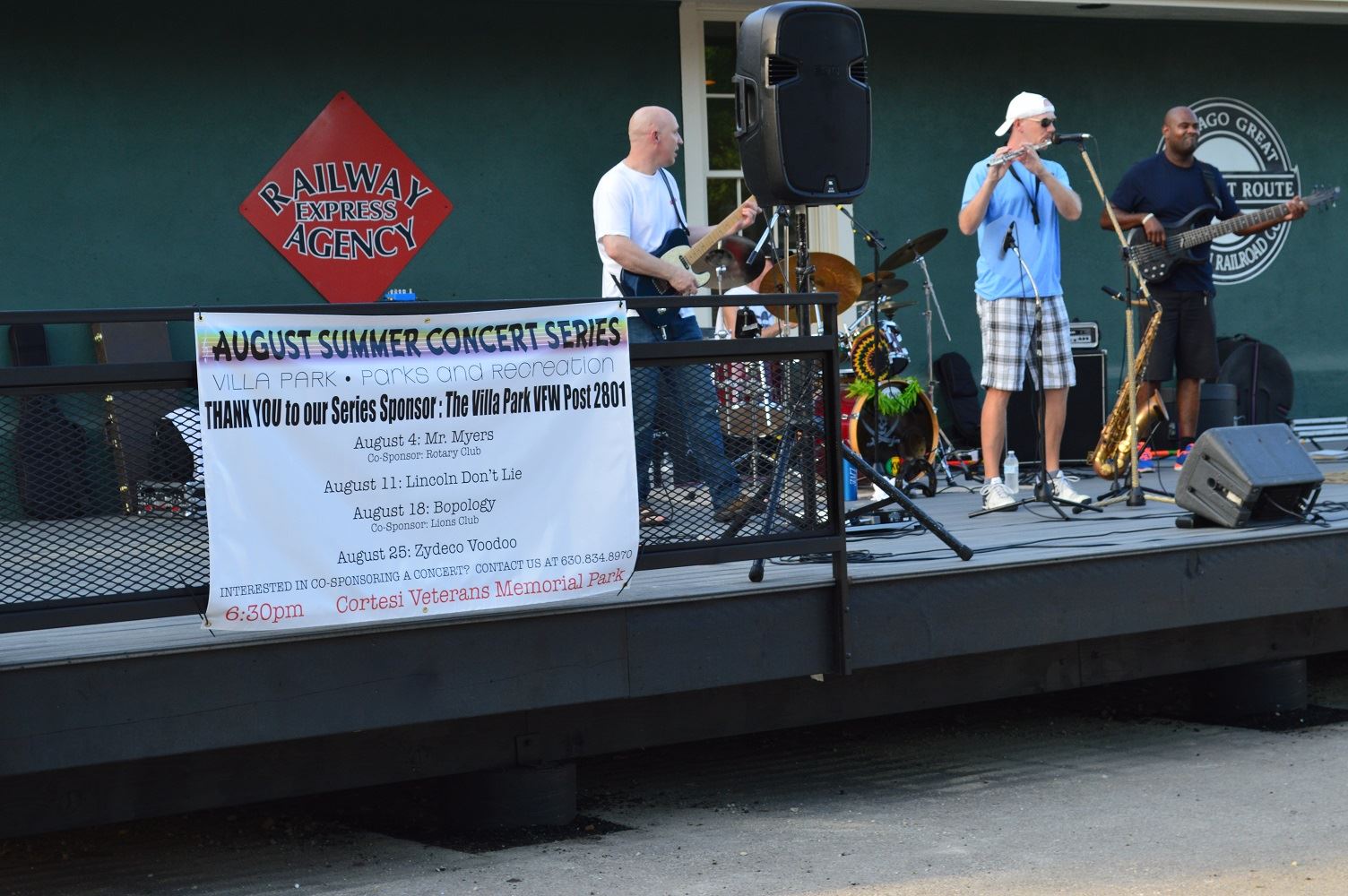 Mr. Meyers performs at Cortesi Veterans Memorial Park Aug. 4, 2016.